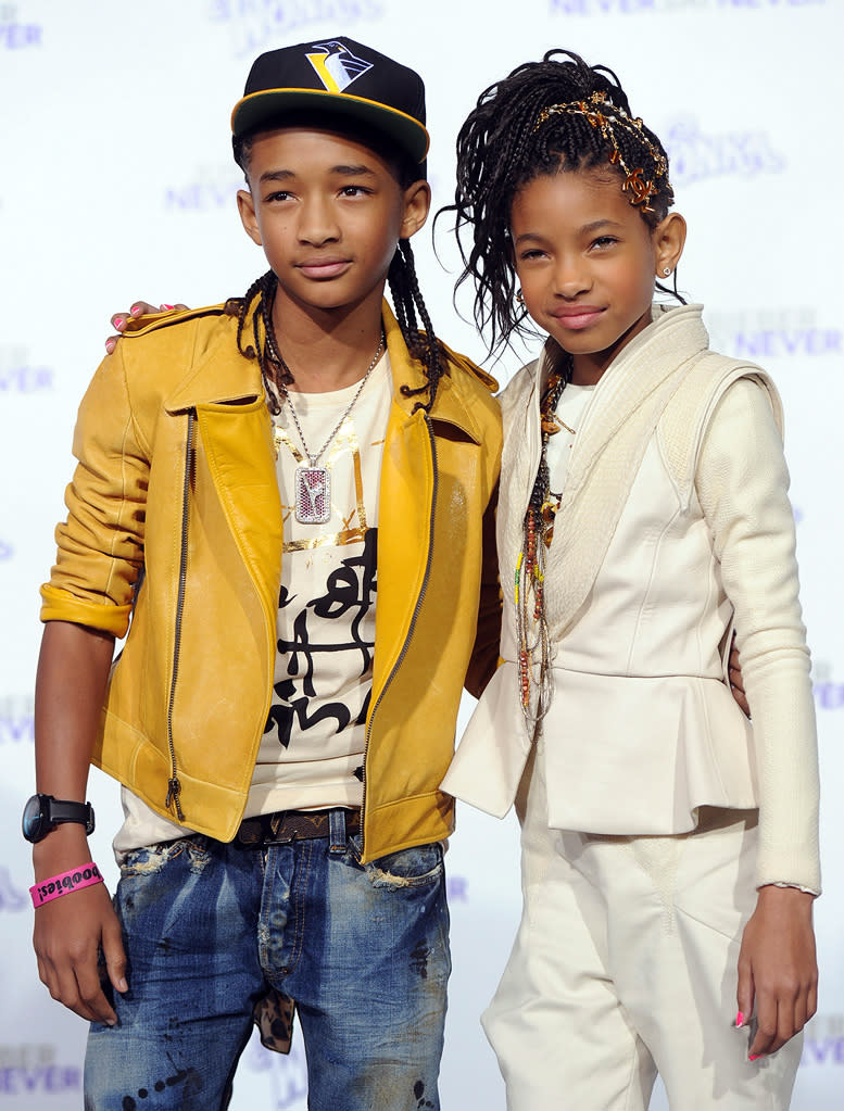 Justin Bieber Never Say Never LA Premiere 2011 Jaden Smith Willow Smith