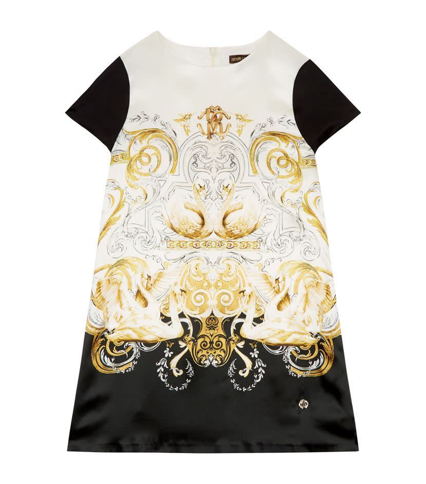 Swan Print Dress