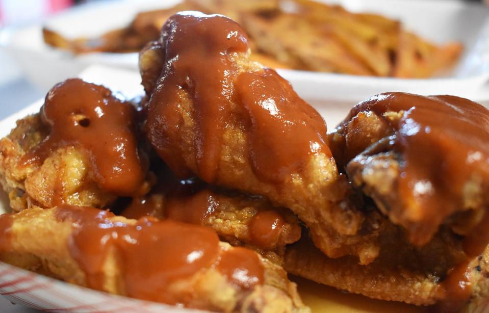 Chicken wings are a top-seller at The Bearded Chicken.