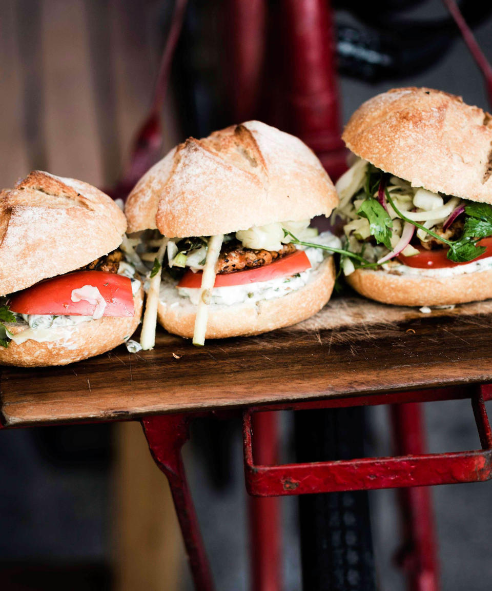 Spice-Rubbed Fish Sliders