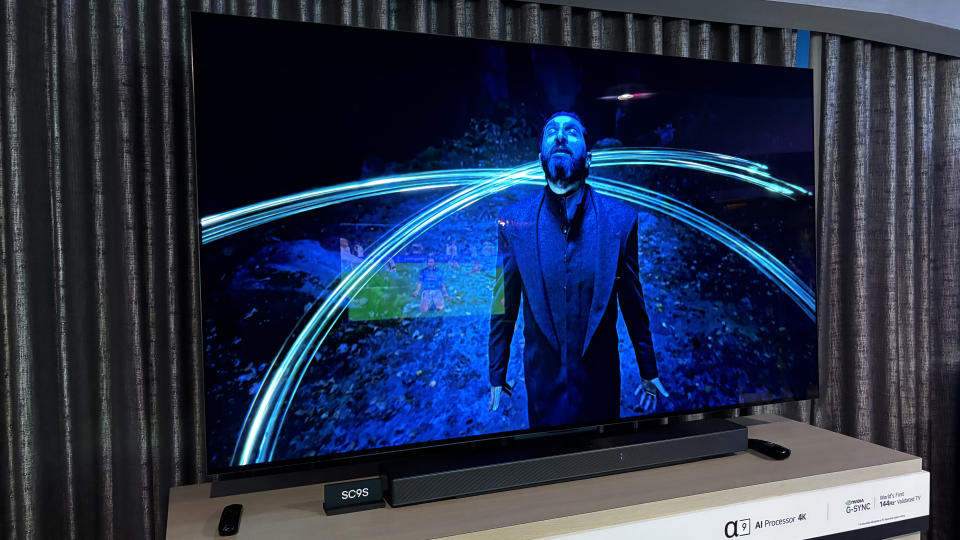 The LG C4 OLED at CES 2024.