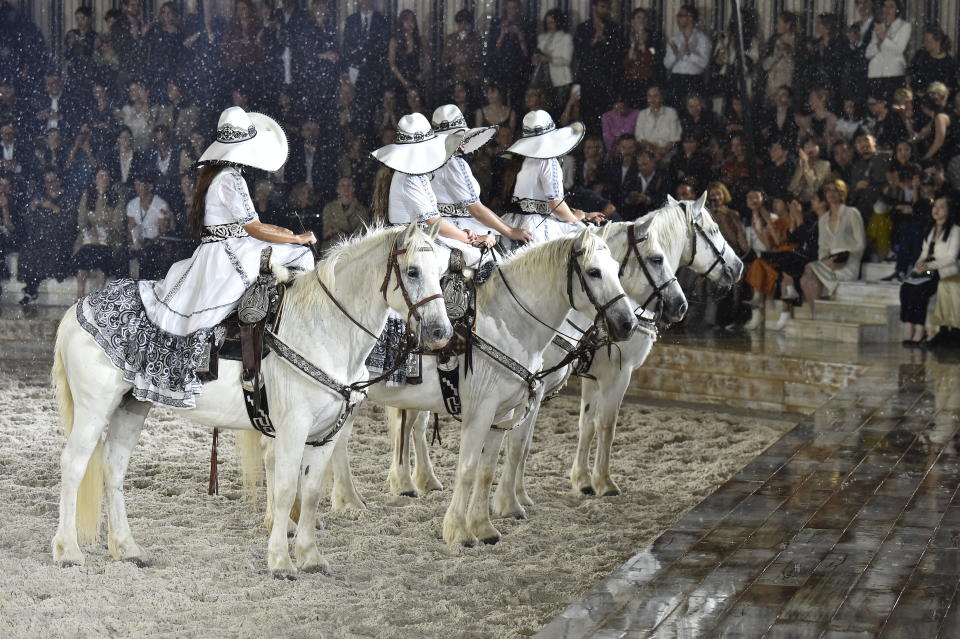 Jackson was upset about the treatment of the horses in Dior’s show. (Photo: Victor VIRGILE/Gamma-Rapho via Getty Images)