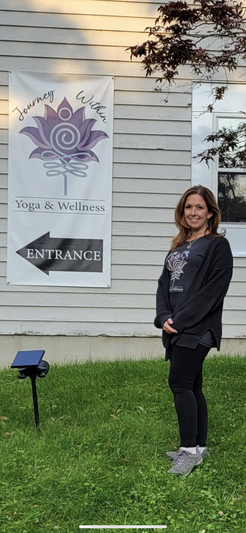 Danielle McDonald-Bourbeau opened the Journey Within Yoga and Wellness studio in Hubbardston on Sept. 1. An open house with free morning yoga classes will be held on Saturday, Oct. 7.