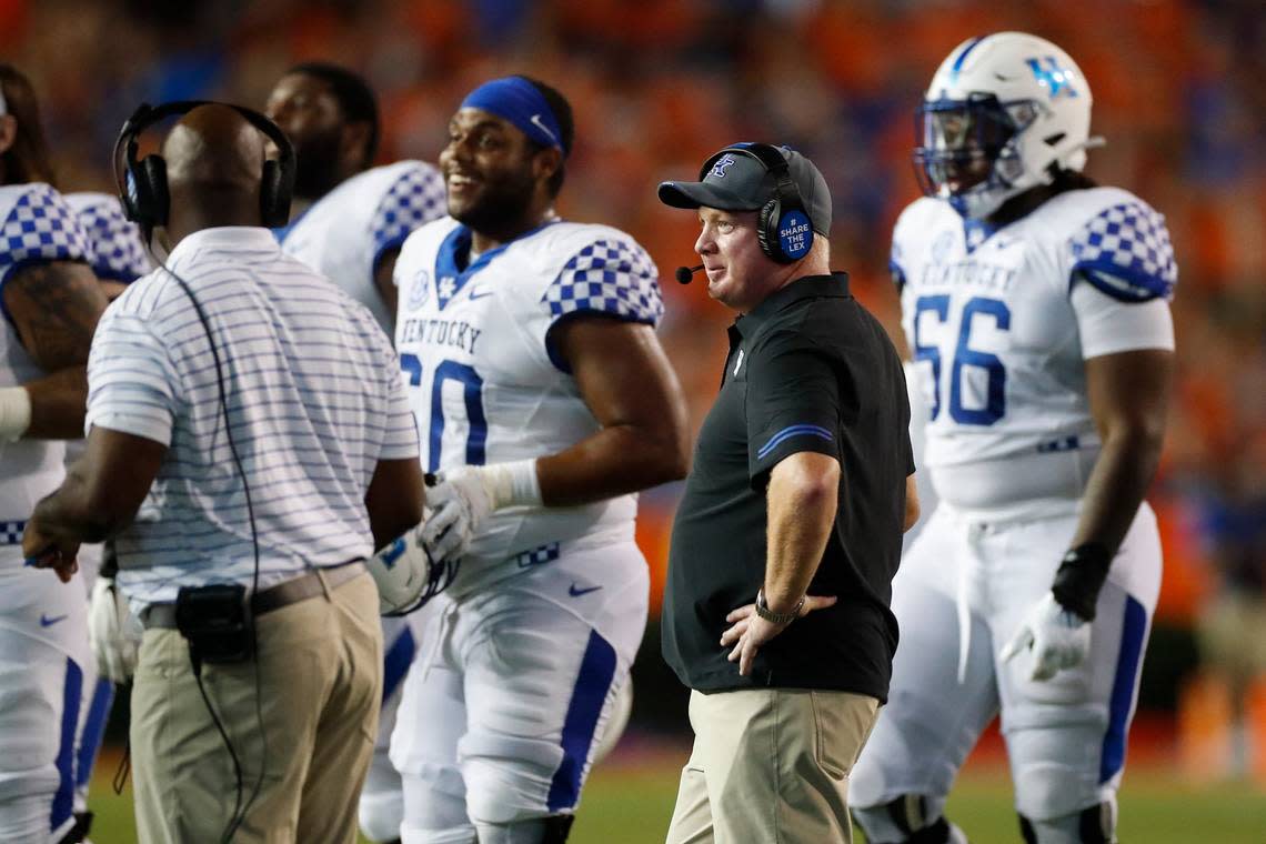 Kentucky’s Mark Stoops moved past Paul “Bear” Bryant to become the Wildcats’ winningest head coach of all time with Saturday’s 26-16 victory at Florida.