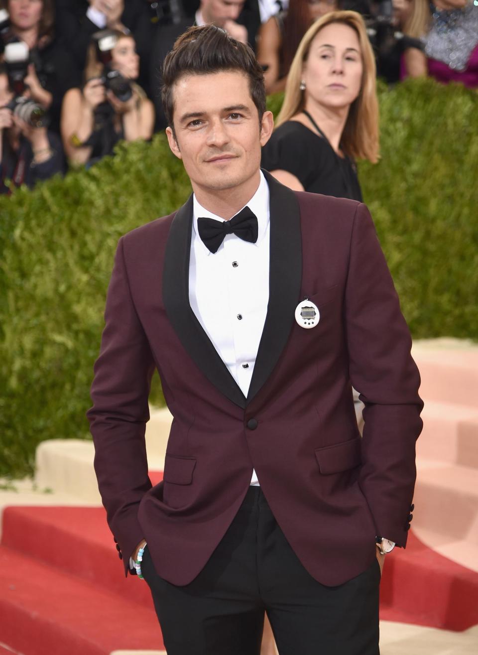 Throwback: Orlando Bloom wore a Tamagotchi on the red carpet at the 2016 Met Gala (Dimitrios Kambouris/Getty Images)