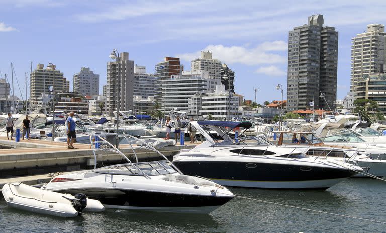 El puerto de Punta del Este