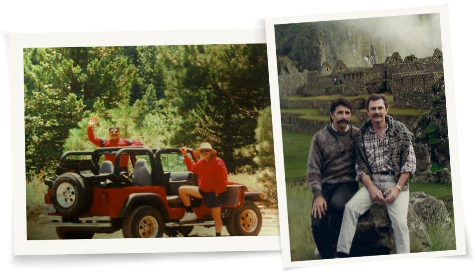 Alexander and Frank on trips to Sierra Nevada and Machu Picchu.