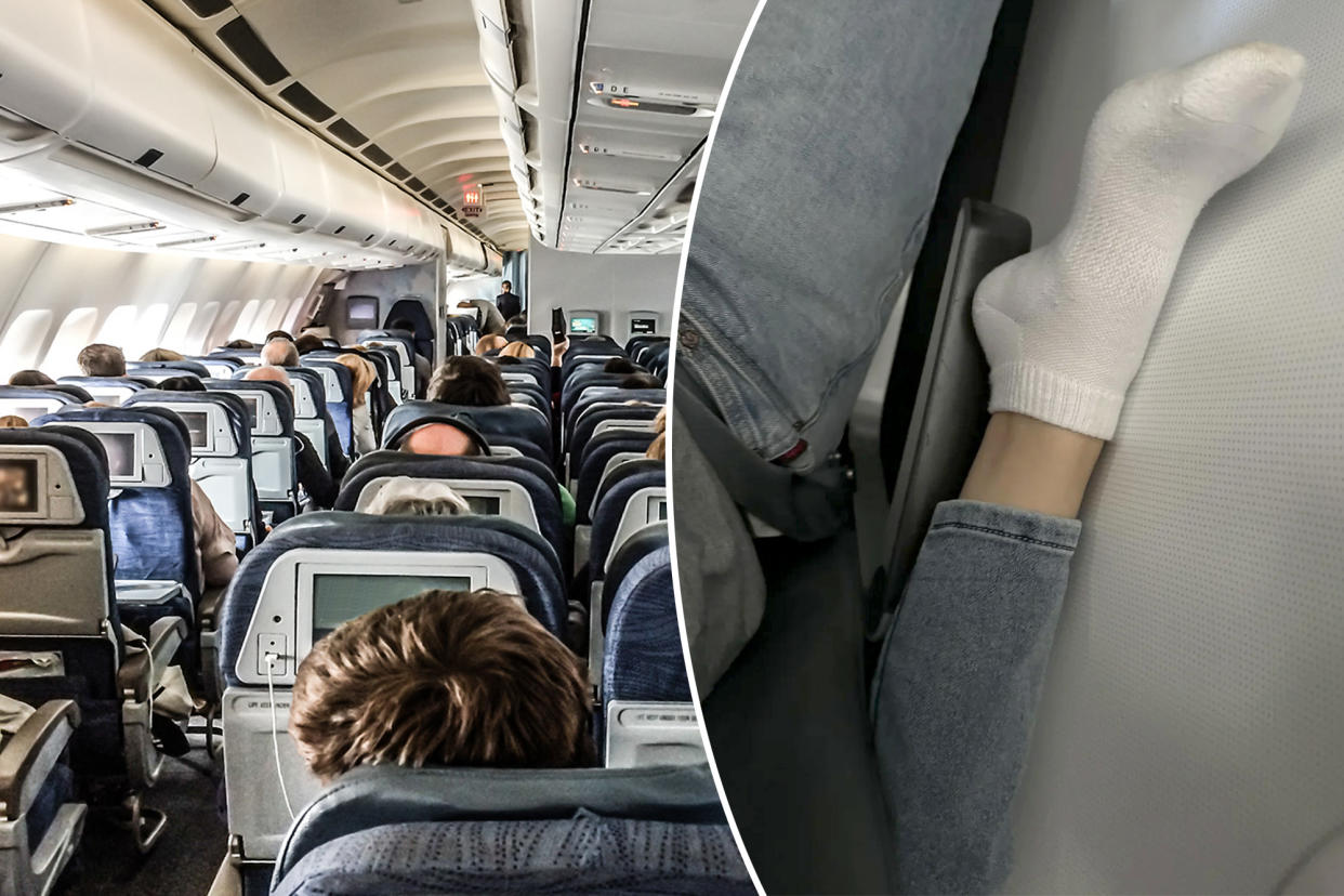 In the latest inflight pedi crime, an air barbarian used a fellow flyer's armrest to prop up their sooty foot, as seen in a Reddit post taking off online.