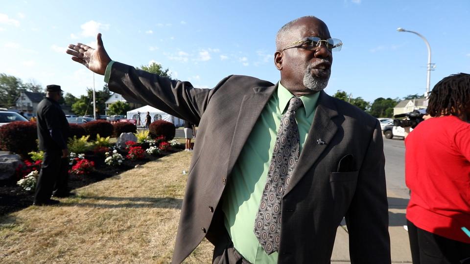  Jerome R. Wright of Buffalo, is angry that the Tops Friendly Market on Jefferson Ave. in Buffalo, NY that opened just two months after a gunman purposely chose this store to target Black people.  The man who was arrested by police killed 10 people and injured three others.  Wright said the store should have been built somewhere else.