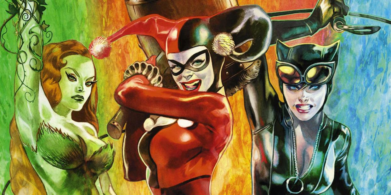 Poison Ivy, Harley Quinn and Catwoman – the Gotham City Sirens (credit: DC Comics)