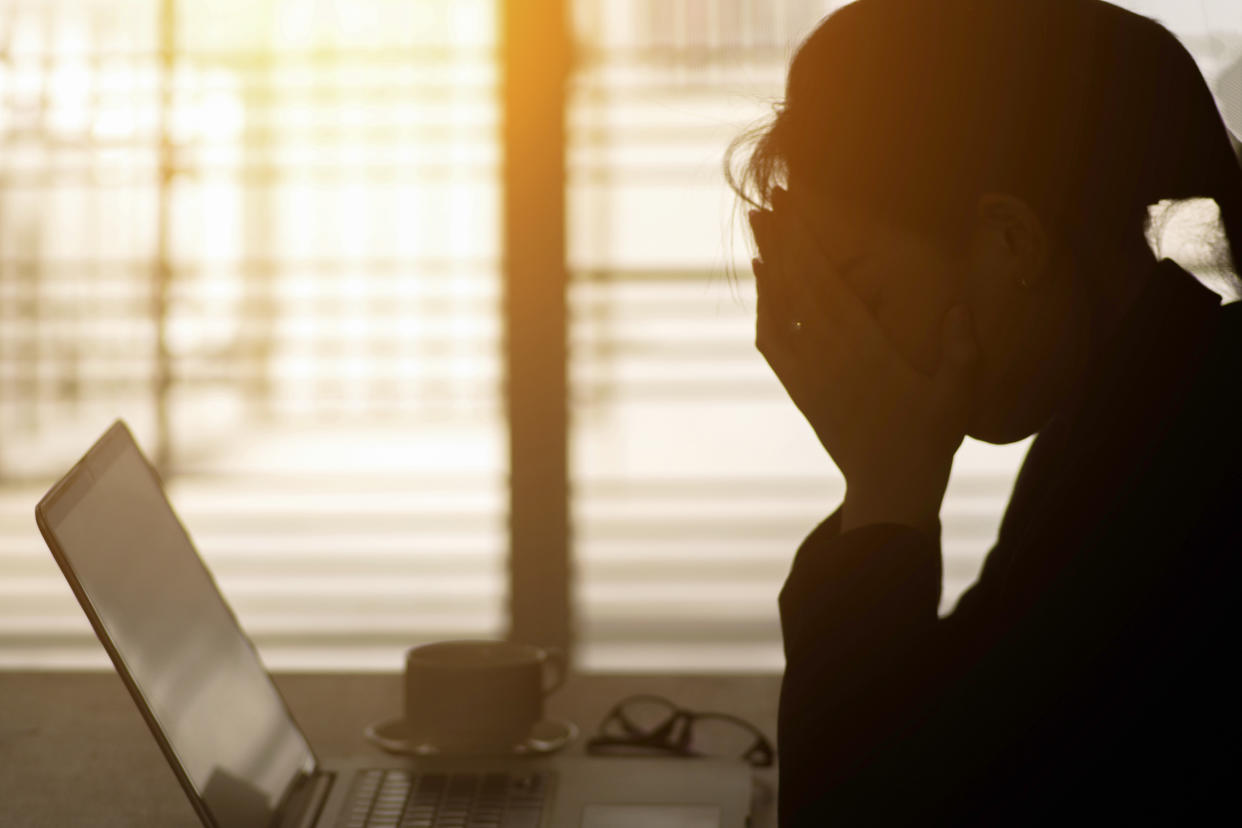 "Often I find myself staring at my laptop for hours, unable to formulate a sentence," writes a mom about how her son's ADHD affects the whole family during the pandemic. (Getty Images)