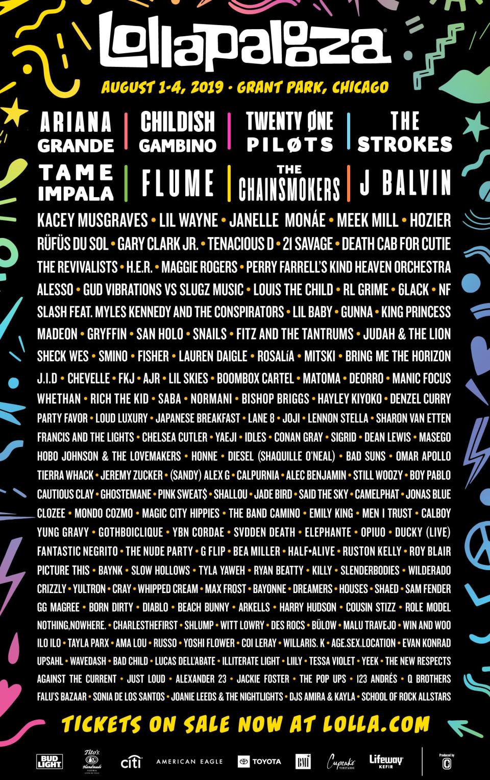 Lollapalooza 2019 Lineup