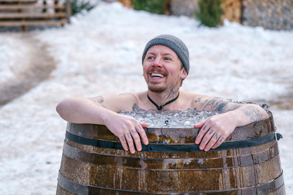 Professor Green takes on another icy challenge tonight. (BBC)