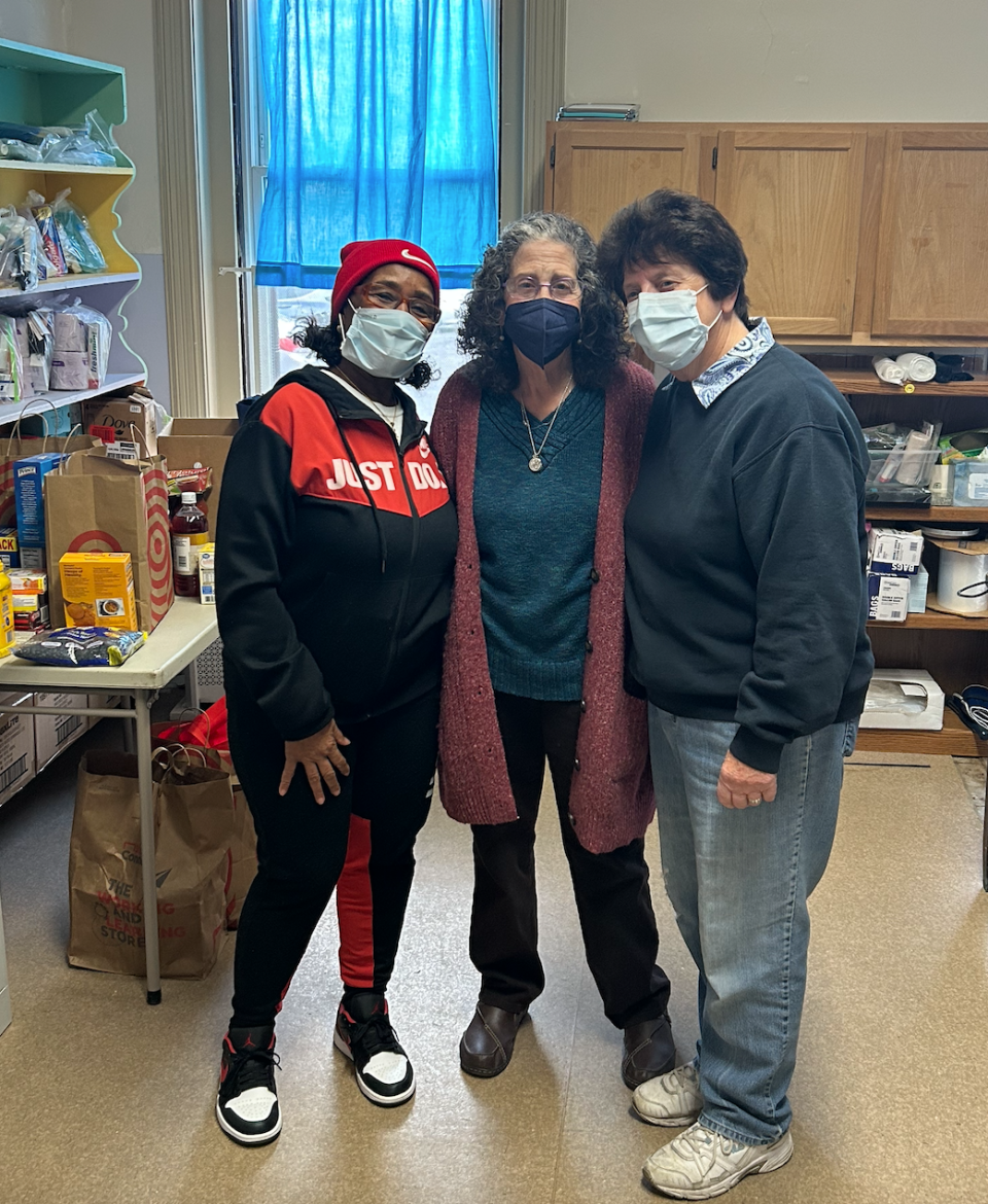 Staff picture at the Thea Bowman House food pantry in downtown Utica.