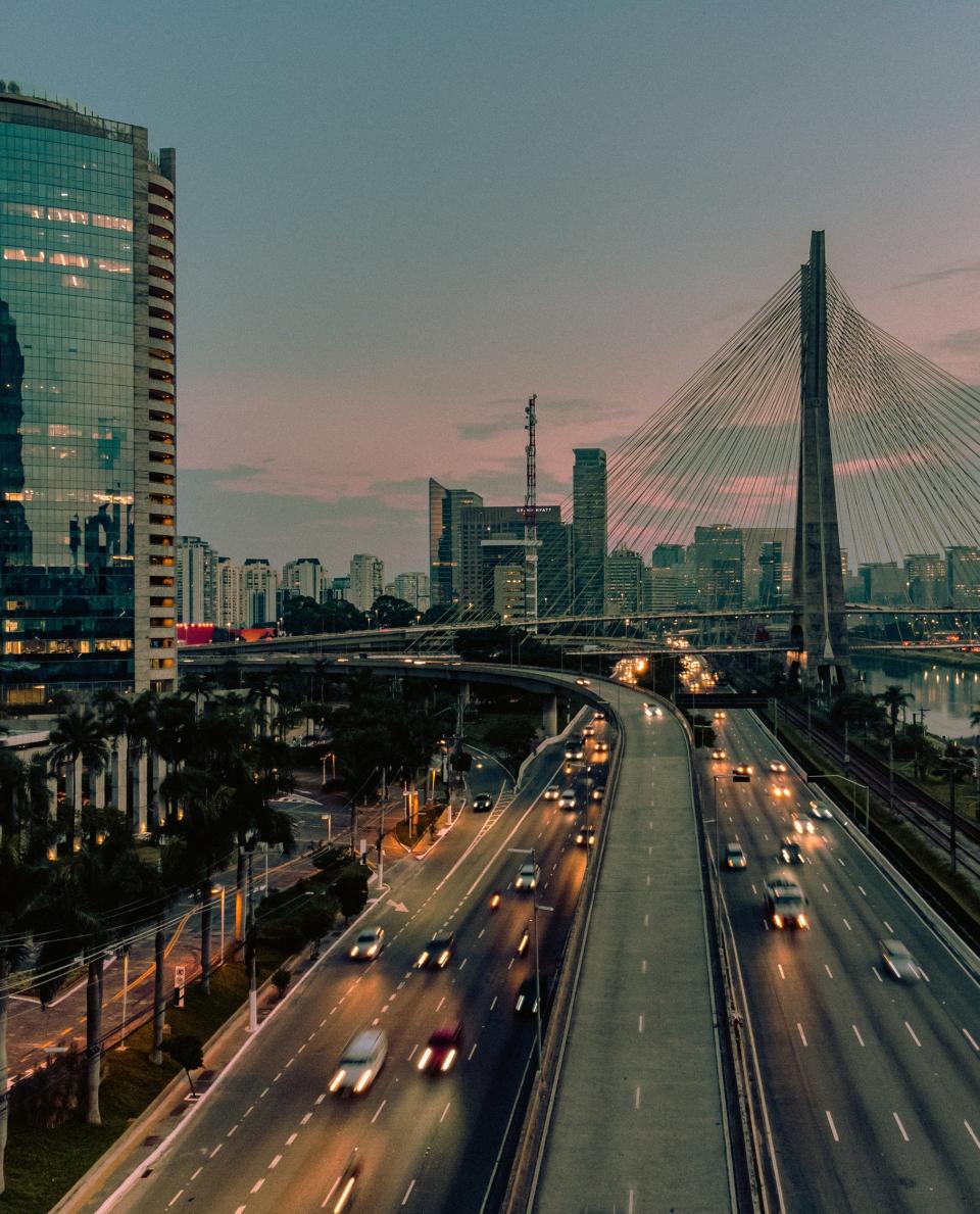 cable bridge in Brazil