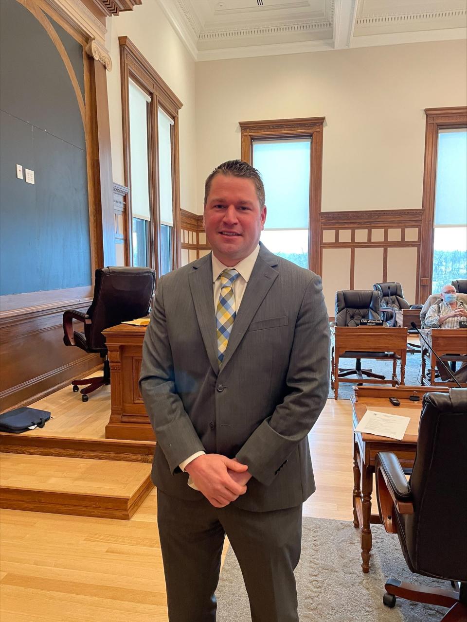 Lenawee County Commissioner Dustin Krasny, R-Cambridge Twp., was elected vice chair of the board Friday during the board's organizational meeting.