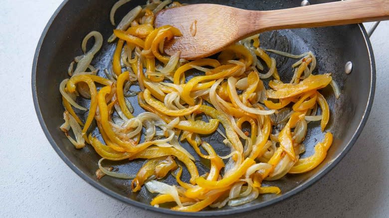 sauteed onions and peppers