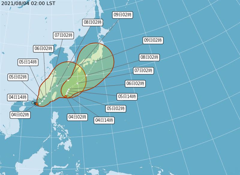 又一個熱帶性低氣壓生成！最快於今4日晚成為「銀河」颱風。（圖／翻攝自氣象局）