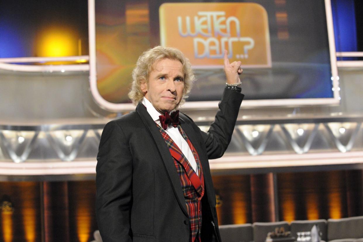 Thomas Gottschalk moderierte "Wetten, dass ..?" in insgesamt drei Etappen: zwischen 1987 und 1992, zwischen 1994 und 2011 und zwischen 2021 und 2023. (Bild: ZDF / Carmen Sauerbrei)