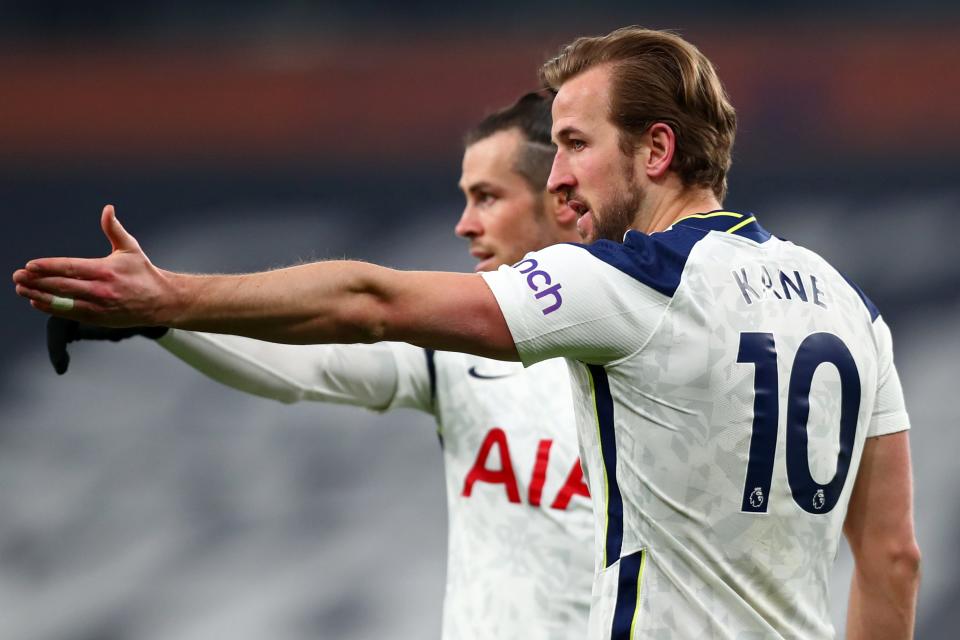 <p>Bale and Kane scored two goals apiece</p> (POOL/AFP via Getty Images)