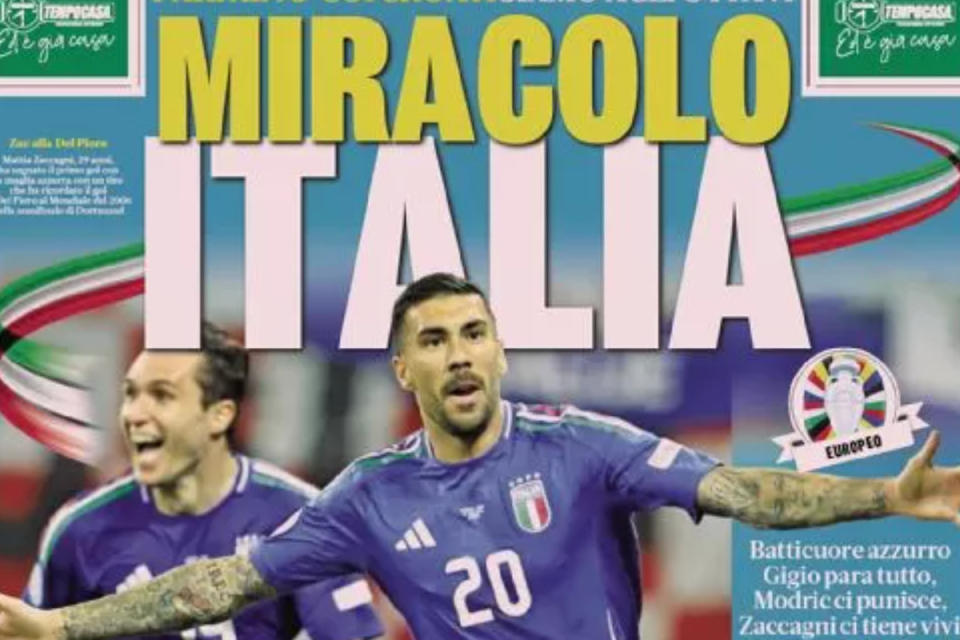 Today’s papers: Italy miracle, Zaccagni at the 98th minute