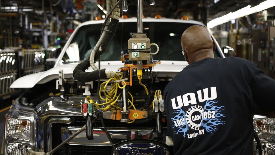 The fortunes of the Black working-class have long been tied to the auto industry. - Luke Sharrett/Bloomberg/Getty Images