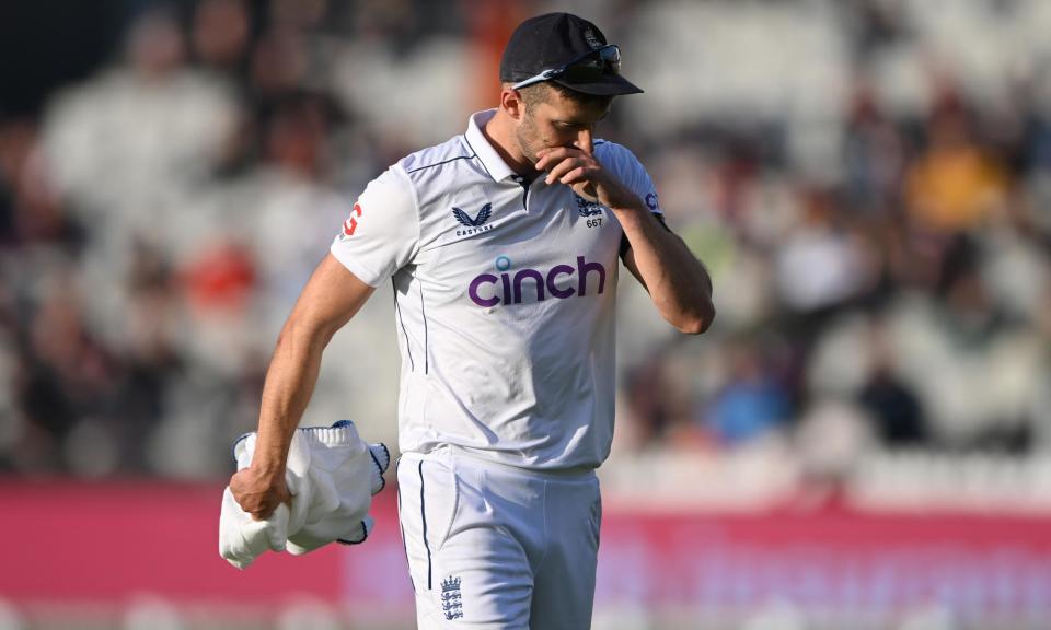 <span>Mark Wood hopes surgery will not be necessary.</span><span>Photograph: Stu Forster/Getty Images</span>