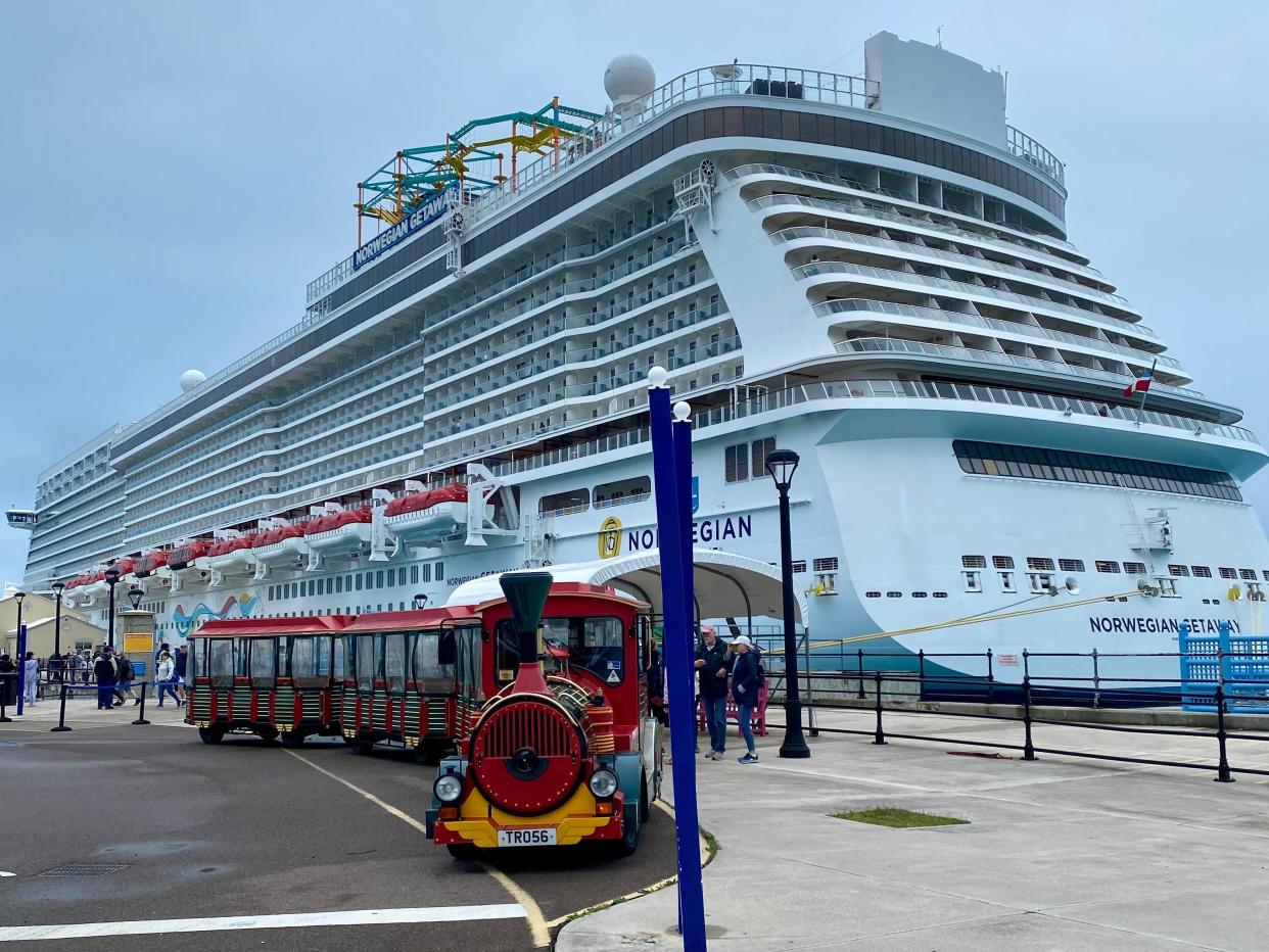 Norwegian Getaway ship exterior front of ship