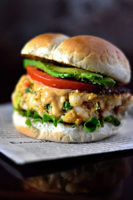 <p>Coop Can Cook</p><p>Freshness and tons of flavor! Think of a crab cake but with shrimp and a bun.</p><p><strong>Get the recipe: <a href="https://coopcancook.com/creole-shrimp-burger-recipe/" rel="nofollow noopener" target="_blank" data-ylk="slk:Creole Shrimp Burger;elm:context_link;itc:0;sec:content-canvas" class="link ">Creole Shrimp Burger</a></strong></p>