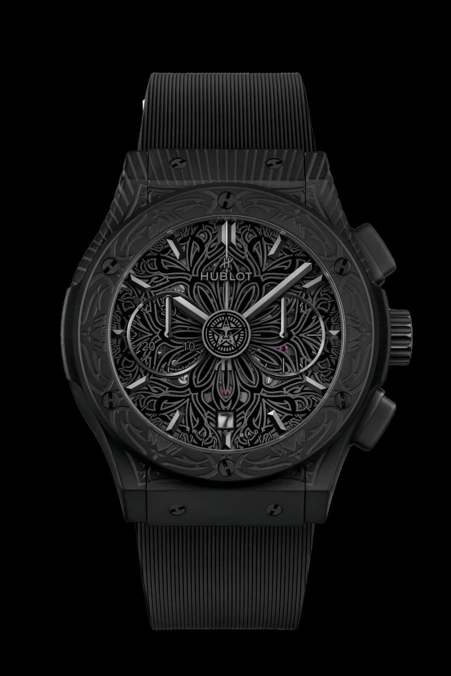 Hublot-Classic-Fusion-Aerofusion-Chronograph-All-black-Shepard-Fairey