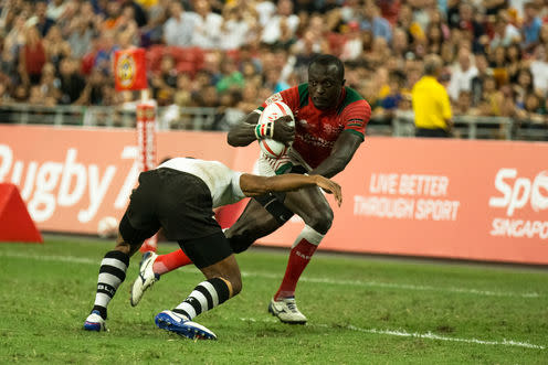 <span class="caption">Rugby sevens: on the Olympic programme in Rio. </span> <span class="attribution"><span class="source">Mai Groves/www.shutterstock.com</span></span>