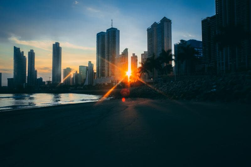 sunrise in Panama City