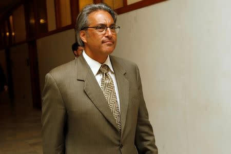 Suspended San Francisco Sheriff Ross Mirkarimi appears at a hearing before the San Francisco Ethics Commission at City Hall in San Francisco, California June 19, 2012. REUTERS/Stephen Lam