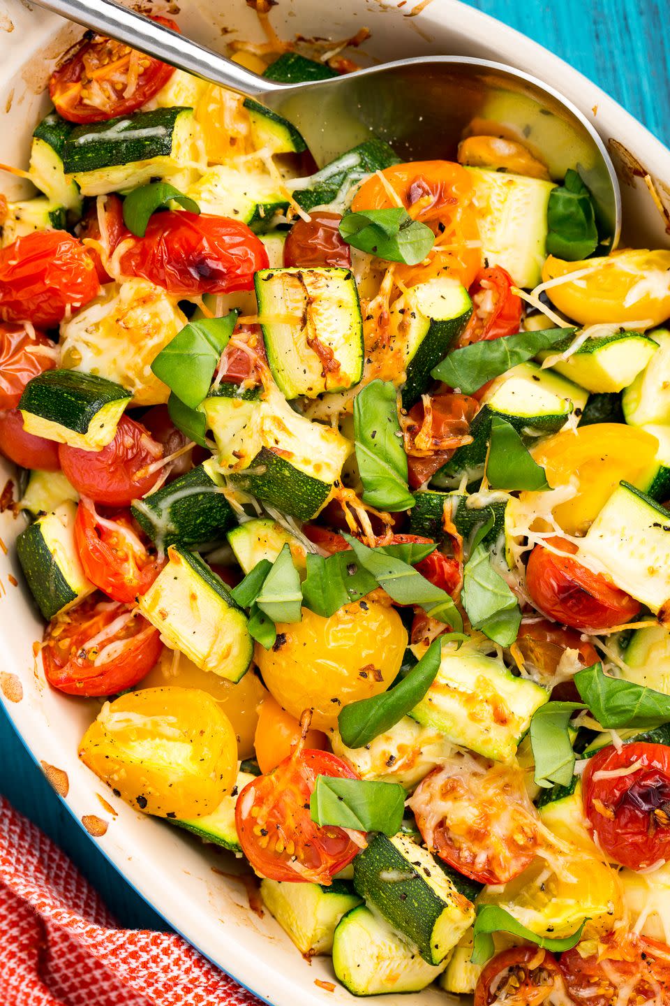 Parmesan Zucchini and Tomato Bake