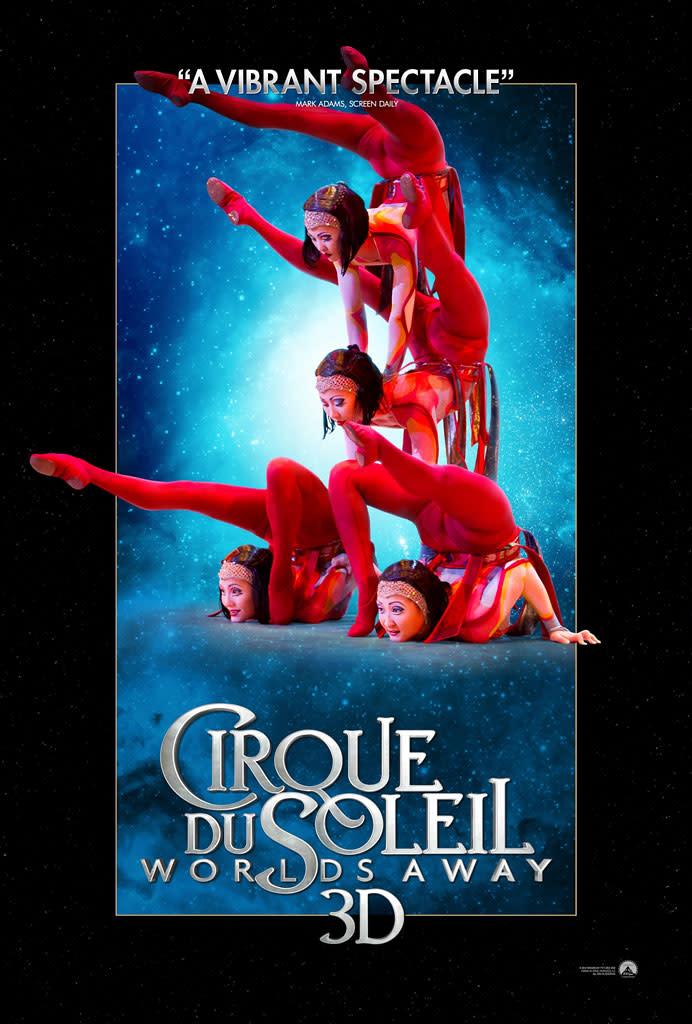 "Cirque Du Soliel: Worlds Apart 3D" Poster