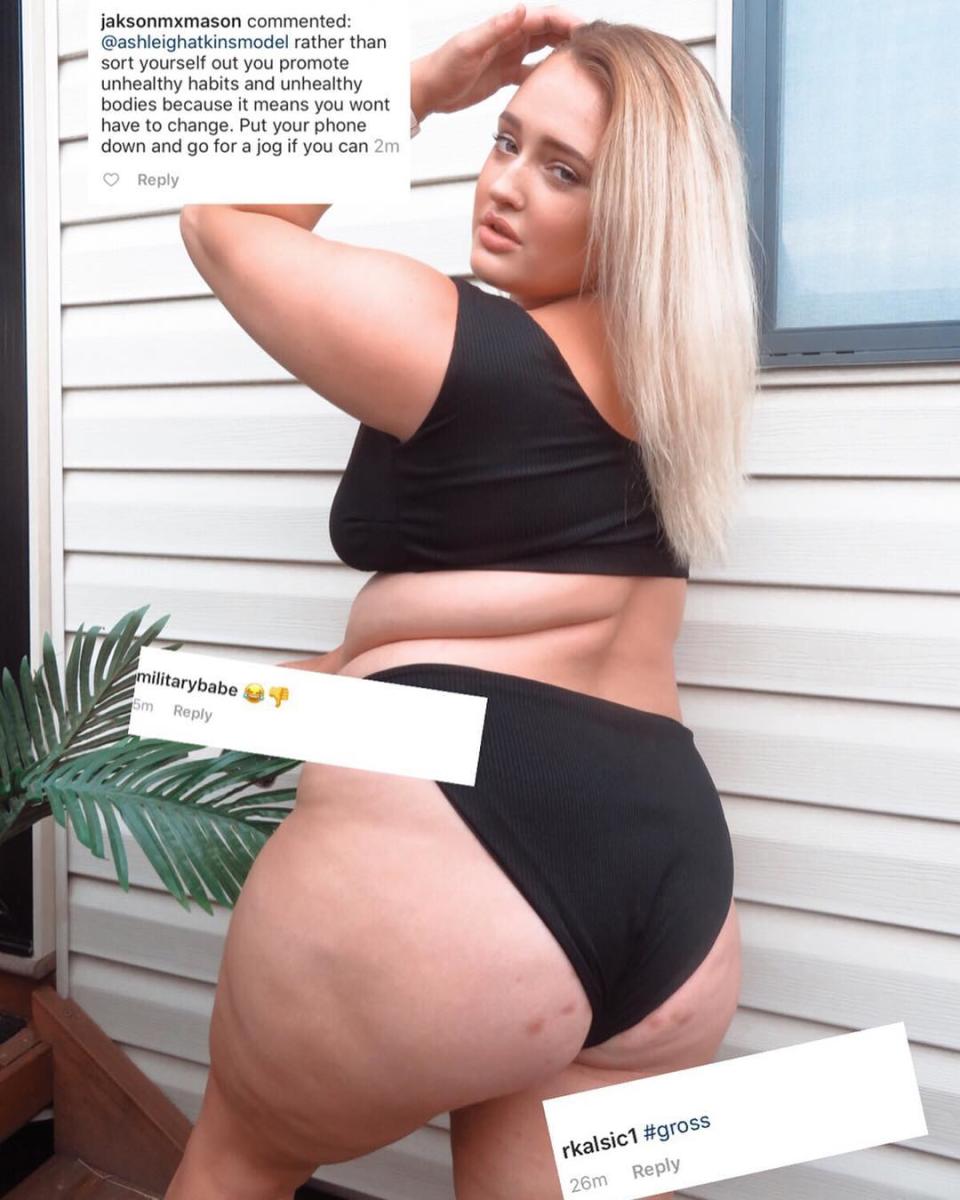 Plus size model trolled on Instagram