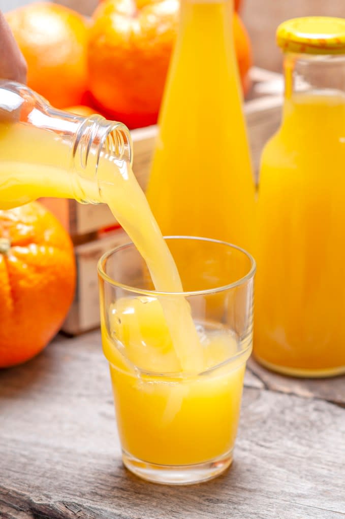 Orange juice is rich in vitamin C, but there is such a thing as too much of it.  Getty Images