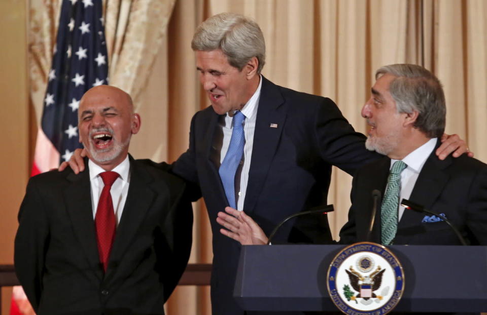 March 24, 2015 — Afghan leaders in Washington