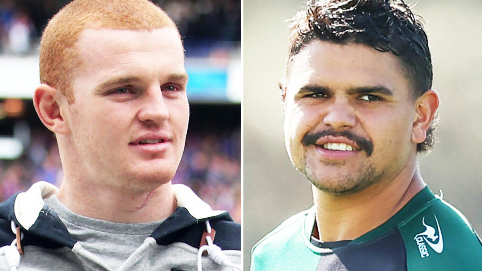 Alex McKinnon and Latrell Mitchell.