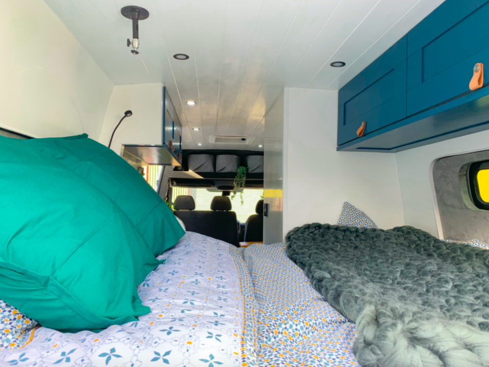 The interior of the van has been made to feel as comfortable as a hotel. (Caters)