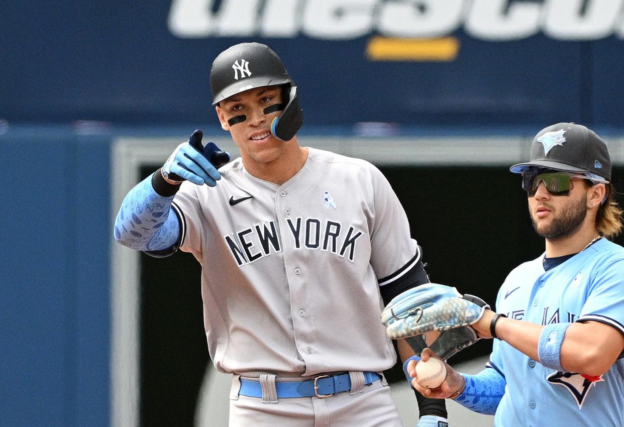 Yankees slugger Aaron Judge has led New York to the best record in baseball at midseason. He has 30 home runs and will be a free agent after the 2022 season.