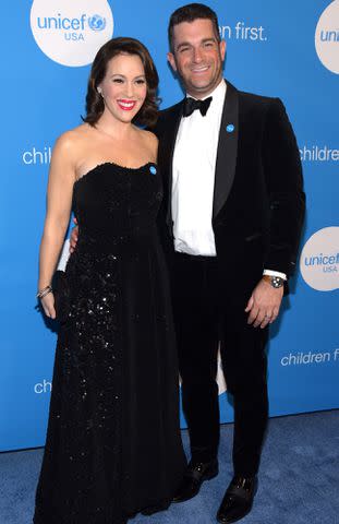 <p>TARA ZIEMBA/AFP/Getty</p> Alyssa Milano and David Bugliari attend the 7th Biennial UNICEF Ball at The Beverly Wilshire Hotel on April 14, 2018 in Beverly Hills, California.