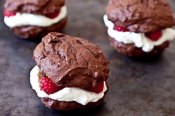 <strong>Get the <a href="http://food52.com/recipes/13116-whoopie-pies-with-raspberries-and-lemon-scented-cream" target="_blank">Whoopie Pies with Raspberries And Lemon-Scented Cream recipe </a> by Beautiful, Memorable Food from Food52</strong>