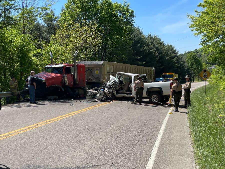 Photo: The Tennessee Highway Patrol reports one person was injured after a Thursday crash on Highway 394. (WJHL)