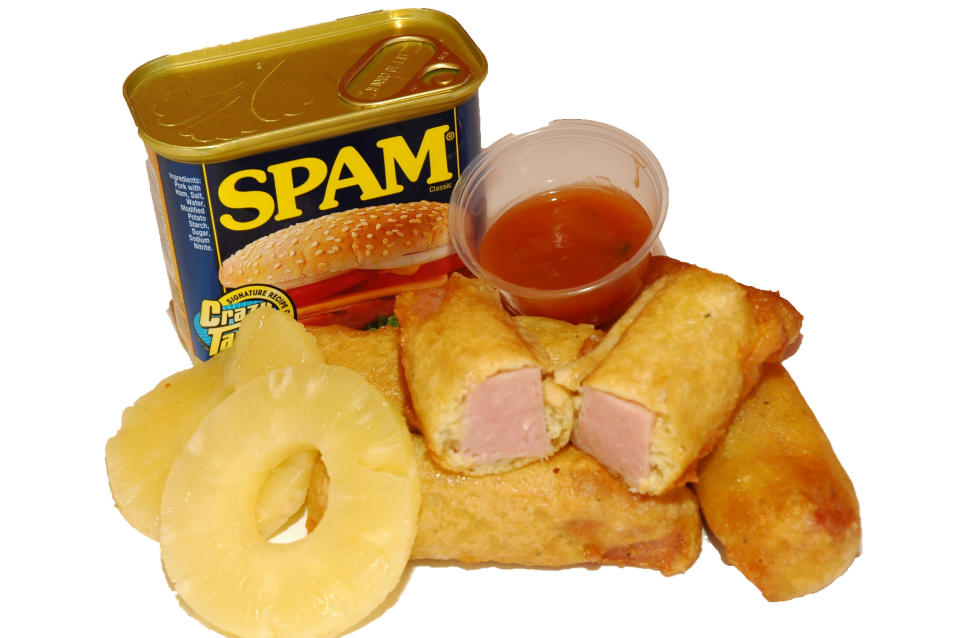 Would you venture to try this <a href="http://www.chickencharlies.com/index.html" rel="nofollow noopener" target="_blank" data-ylk="slk:deep-fried Spam?;elm:context_link;itc:0;sec:content-canvas" class="link ">deep-fried Spam?</a>