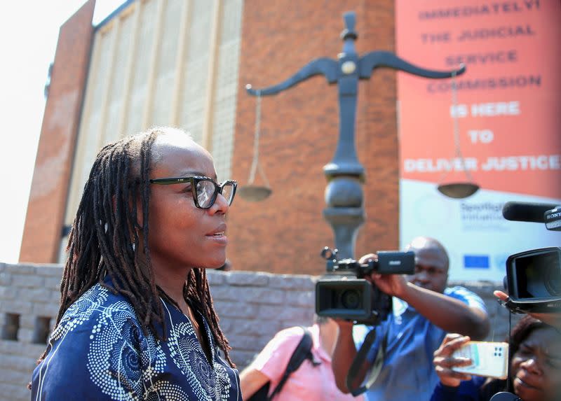 Zimbabwean author Tsitsi Dangarembga appears at Magistrates Court in Harare