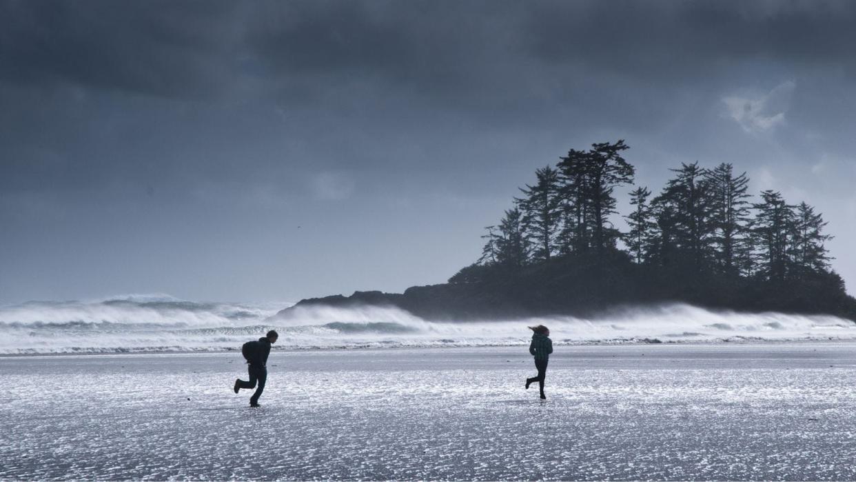 Storm chasing in Tofino on Vancouver Island.