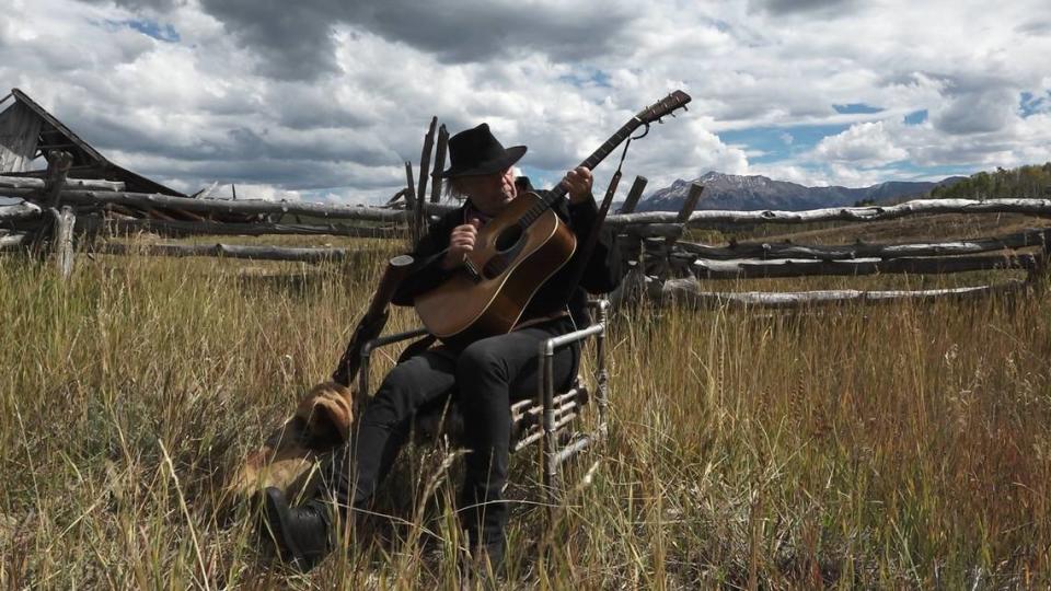Folk rock musician Neil Young appears in a scene from “Paradox,” which premiered on Netflix on March 23, 2018.