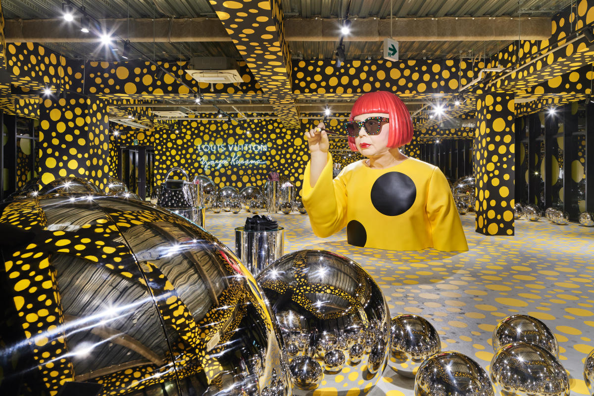 Yayoi Kusama's polka-dotted fever dream comes to Louis Vuitton Maison Seoul  - The Korea Times