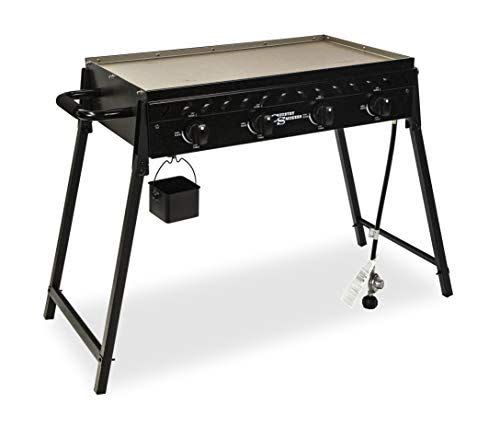 6) Country Smokers 4-Burner Flat Top Grill